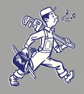 vintage-style-illustration-of-a-plumber-with-oversized-wrench